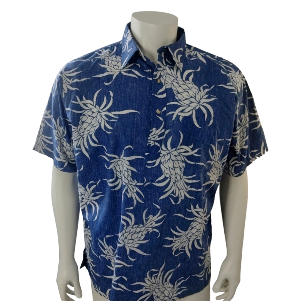 Ono & Company Men's Resortwear Vacation Tropical Pull-Over Hawaiian Shirt‎ XXL